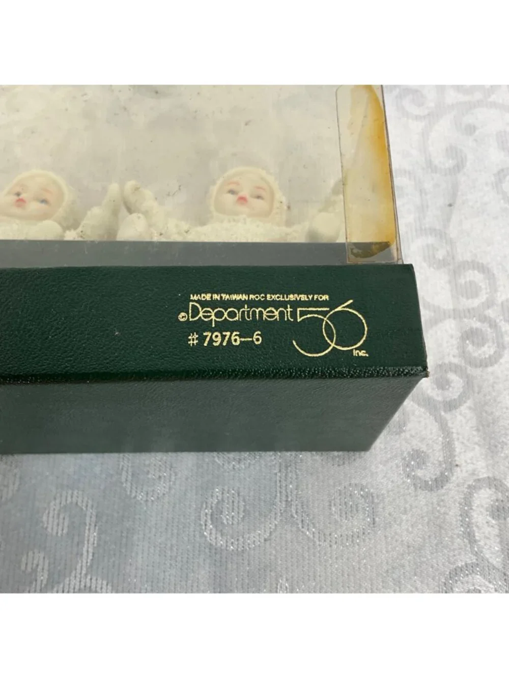 Department 56 Snowbabies Bisque Clip-On Ornaments‎ Set Of 2 Vintage #7976-6